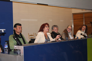 De izquierda a derecha: El Güito, La Tati, Ciro, Carmela Greco y Merche Esmeralda